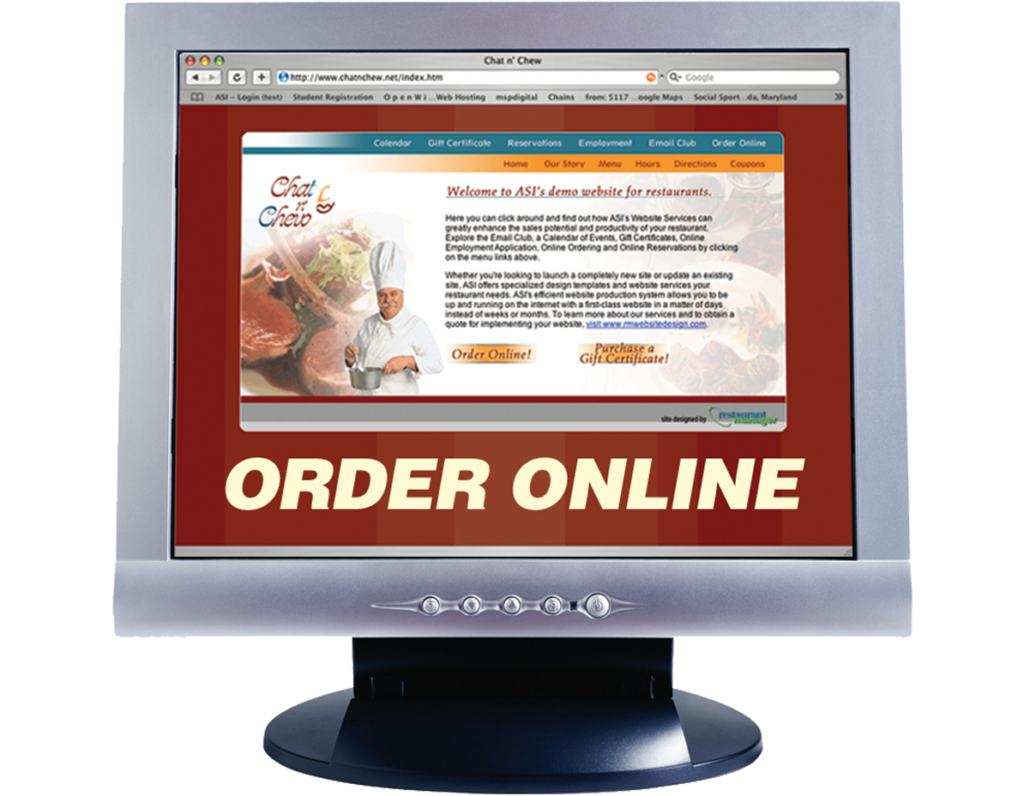 Online Ordering With Restaurant Manager ASI